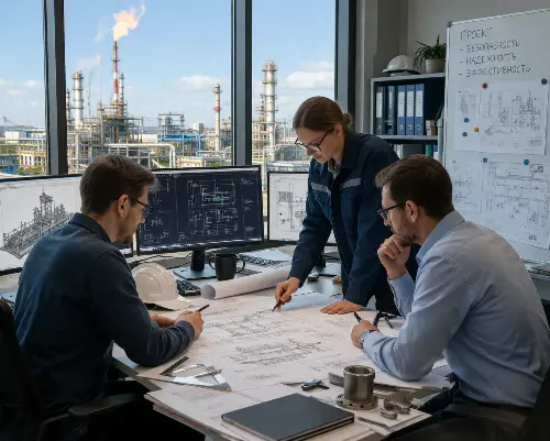 Проектировщики для нефтегазового объекта